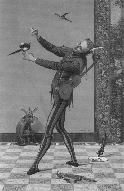 Błazen, 1869. autorstwa E. Mohn