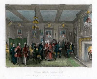 Sala Rady, Vintners Hall, City of London. autorstwa E. Redclyffe