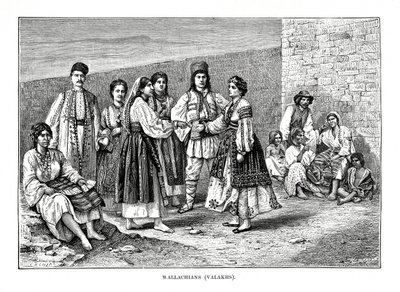 Wołosi, 1879. autorstwa Etienne Antoine Eugene Ronjat