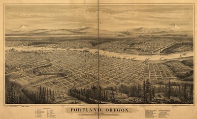 Portland w stanie Oregon. autorstwa E. S. Glover