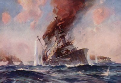 Bitwa o Falklandy: zatonięcie Scharnhorst autorstwa E. S. Hodgson