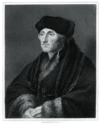 Desiderius Erazm, humanista renesansowy, 1833 autorstwa E. Scriven