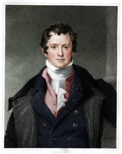Humphry Davy, angielski chemik, 1833 autorstwa E. Scriven