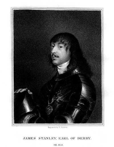 James Stanley, 7. hrabia Derby, zwolennik rojalistów, 1824. autorstwa E. Scriven