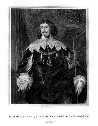 Philip Herbert, 4. hrabia Pembroke, dworzanin i polityk, 1828. autorstwa E. Scriven