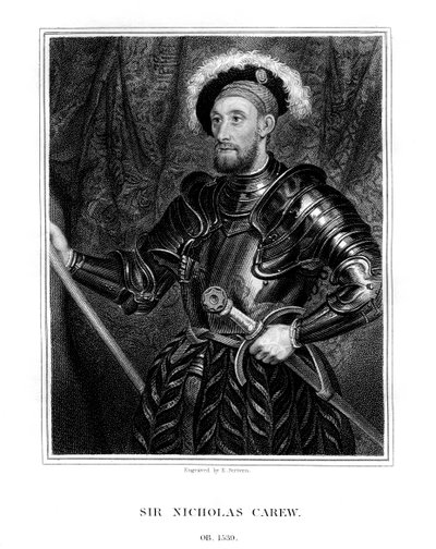 Sir Nicholas Carew, 1823. autorstwa E. Scriven