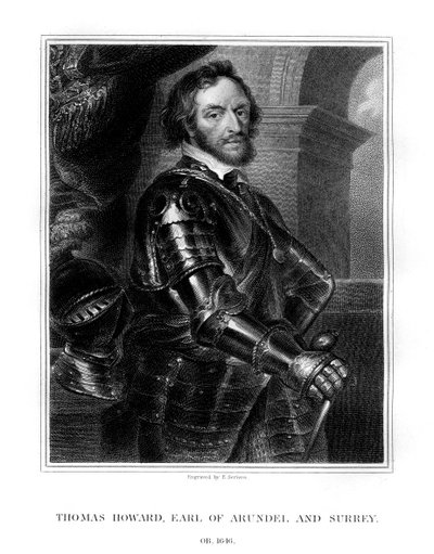 Thomas Howard, hrabia Arundel i Surrey, wybitny dworzanin angielski, 1823. autorstwa E. Scriven