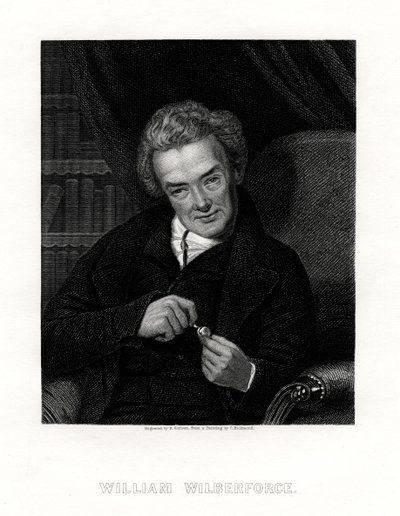 William Wilberforce, angielski działacz przeciw niewolnictwu, XIX wiek. autorstwa E. Scriven