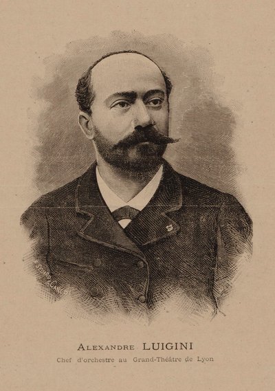 Portret kompozytora Alexandre Luigini 1850-1906 , 1887. autorstwa E. Sédard