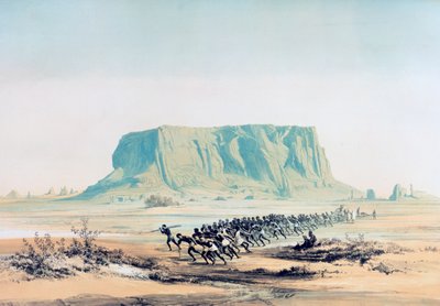 „Widok na górę Barkal”, Sudan, 1842-1845 autorstwa E Weidenbach