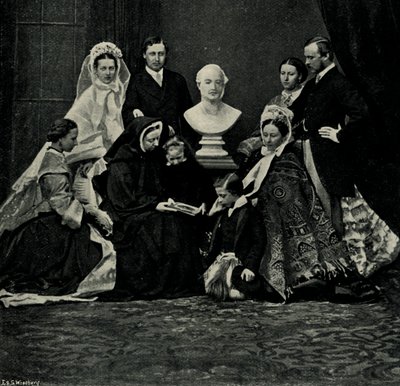 Grupa rodziny królewskiej, 10 marca 1863, c1897. autorstwa E. and S. Woodbury