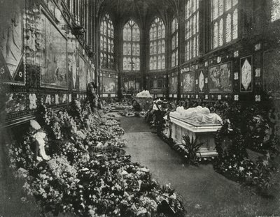 Pogrzeb J.Ś. Książę Clarence, styczeń 1892, c1897 autorstwa E. and S. Woodbury