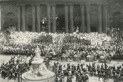 Ceremonia w St. Pauls, Londyn, 1897 autorstwa E. and S. Woodbury