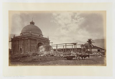 Katedra w La Union, Salwador autorstwa Eadweard Muybridge
