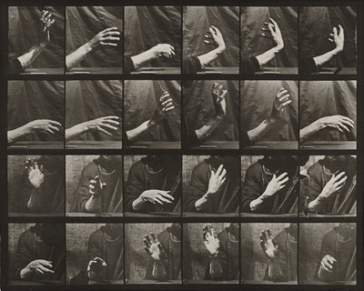 Ruch ręki; bicie czasu autorstwa Eadweard Muybridge