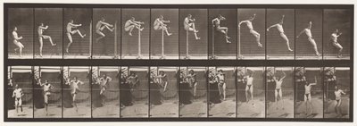 Płyta 152. Skoki; Bieganie prosto wzwyż (buty) autorstwa Eadweard Muybridge