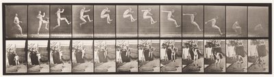 Płyta 159. Skoki; Bieganie w rzucie (buty) autorstwa Eadweard Muybridge