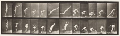 Płyta 162. Skoki; Skok w dal z miejsca autorstwa Eadweard Muybridge
