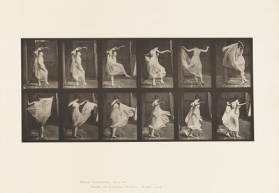 Talerz 188. Taniec (fantazyjny) autorstwa Eadweard Muybridge