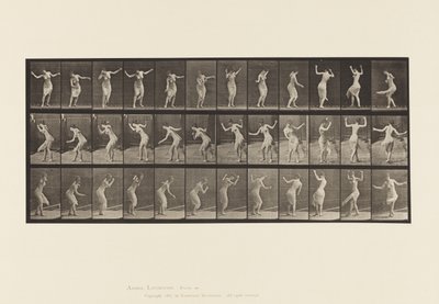 Talerz 191. Taniec (fantazyjny) autorstwa Eadweard Muybridge