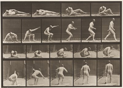 Tablica 258. Powstanie z ziemi i odejście autorstwa Eadweard Muybridge