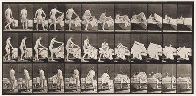 Płyta 263. Wchodzenie do łóżka autorstwa Eadweard Muybridge