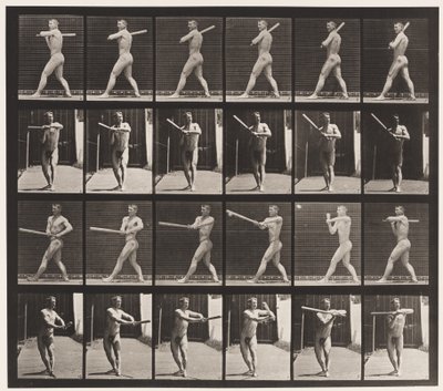 Tabliczka 274. Baseball; Mrugnięcie autorstwa Eadweard Muybridge