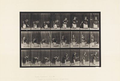 Płyta 295. Tenis na trawniku; Porcja autorstwa Eadweard Muybridge
