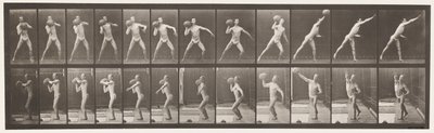 Płyta 319. Podnoszenie 75 lb Rock autorstwa Eadweard Muybridge
