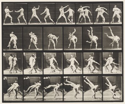 Płyta 332. Boks; Krzyżykowe Pośladki (Buty) autorstwa Eadweard Muybridge