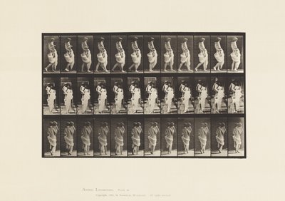 Płyta 35. Chodzenie, noszenie dziecka autorstwa Eadweard Muybridge