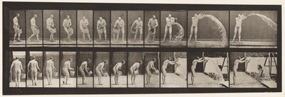 Talerz 399. Wiadro opróżniania wody, 1872-1885 autorstwa Eadweard Muybridge