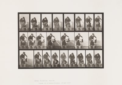 Płyta 403. Wiadro opróżniania z wodą autorstwa Eadweard Muybridge