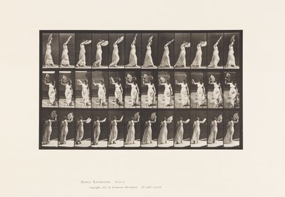 Płyta 41. Chodzenie, flirtowanie z fanem autorstwa Eadweard Muybridge