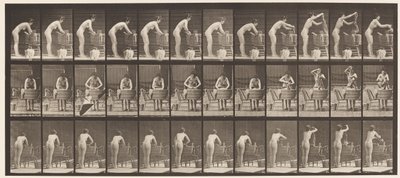 Talerz 432. Pranie w wannie autorstwa Eadweard Muybridge