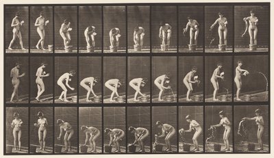 Talerz 440. Szklanka do pochylania i płukania autorstwa Eadweard Muybridge