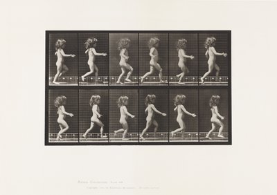 Płyta 469.Dziecko, Bieganie, 1885 autorstwa Eadweard Muybridge