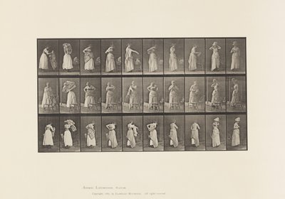Tablica 495. Różne fazy toalety autorstwa Eadweard Muybridge