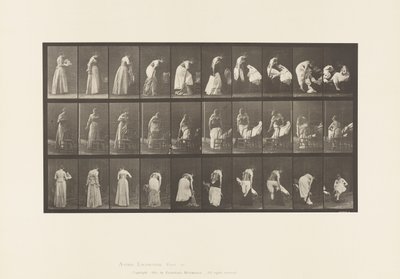 Tablica 497. Różne fazy toalety, 1885 autorstwa Eadweard Muybridge