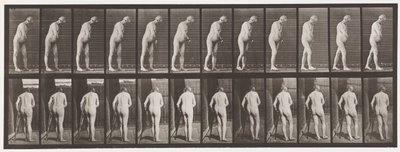 Tabliczka 547. Hemiplegia; Chodzenie z kulą, 1885 autorstwa Eadweard Muybridge