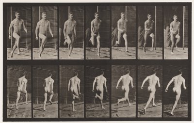 Płyta 66. Bieganie autorstwa Eadweard Muybridge