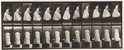 Płyta 95.Wstępujące schody, Umywalka w rękach, 1885 autorstwa Eadweard Muybridge
