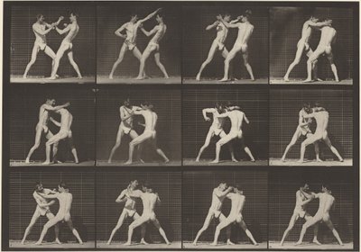 Płyta nr 340. Boks, otwarta dłoń (buty), 1887 (zdjęcie) autorstwa Eadweard Muybridge