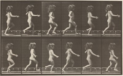 Płyta numer 469. Biegnące dziecko, 1887 (zdjęcie) autorstwa Eadweard Muybridge