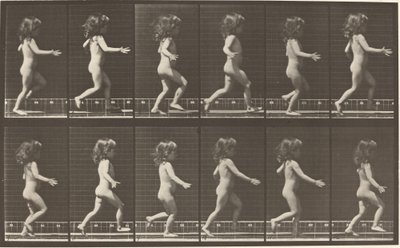Numer rejestracyjny 469. Dziecko biegające autorstwa Eadweard Muybridge