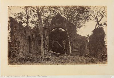 Ruiny kościoła Las Monjas, Stara Panama autorstwa Eadweard Muybridge
