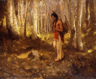 Samotny łowca autorstwa Eanger Irving Couse