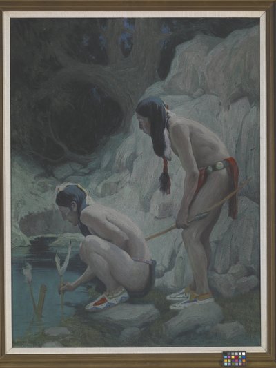 Święte wody (olej na płótnie) autorstwa Eanger Irving Couse