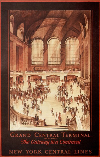 Grand Central Terminal, Nowy Jork, 1927 autorstwa Earl Horter
