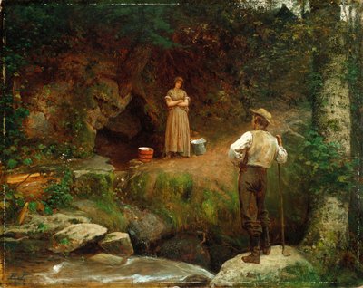 Wcześni kochankowie autorstwa Eastman Johnson